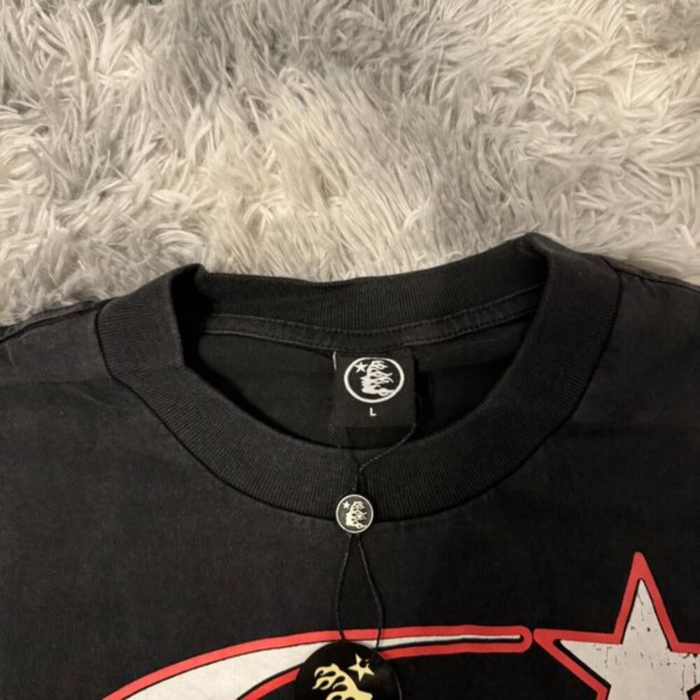 Hellstar Smiley Face Black Tee Mens Size Medium or Large - Picture 2 of 3